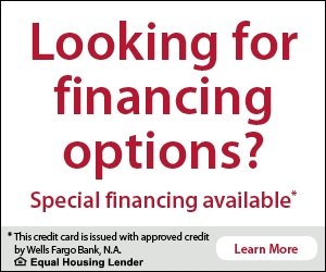 Looking for financing options? Special financing available.